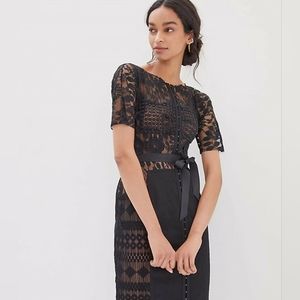 Anthropologie Black Cocktail Dress